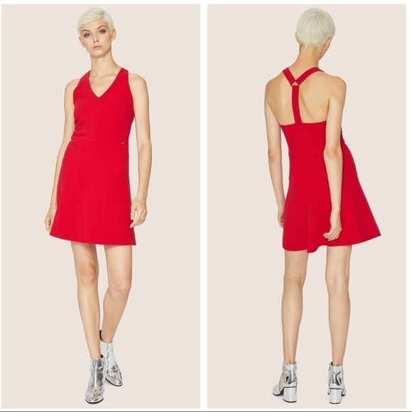 NWT Armani Exchange Buckled Racerback Dress - Picture 1 of 9